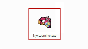Ejecuta el archivo `NyxLauncher.exe` en la carpeta donde instalaste el juego